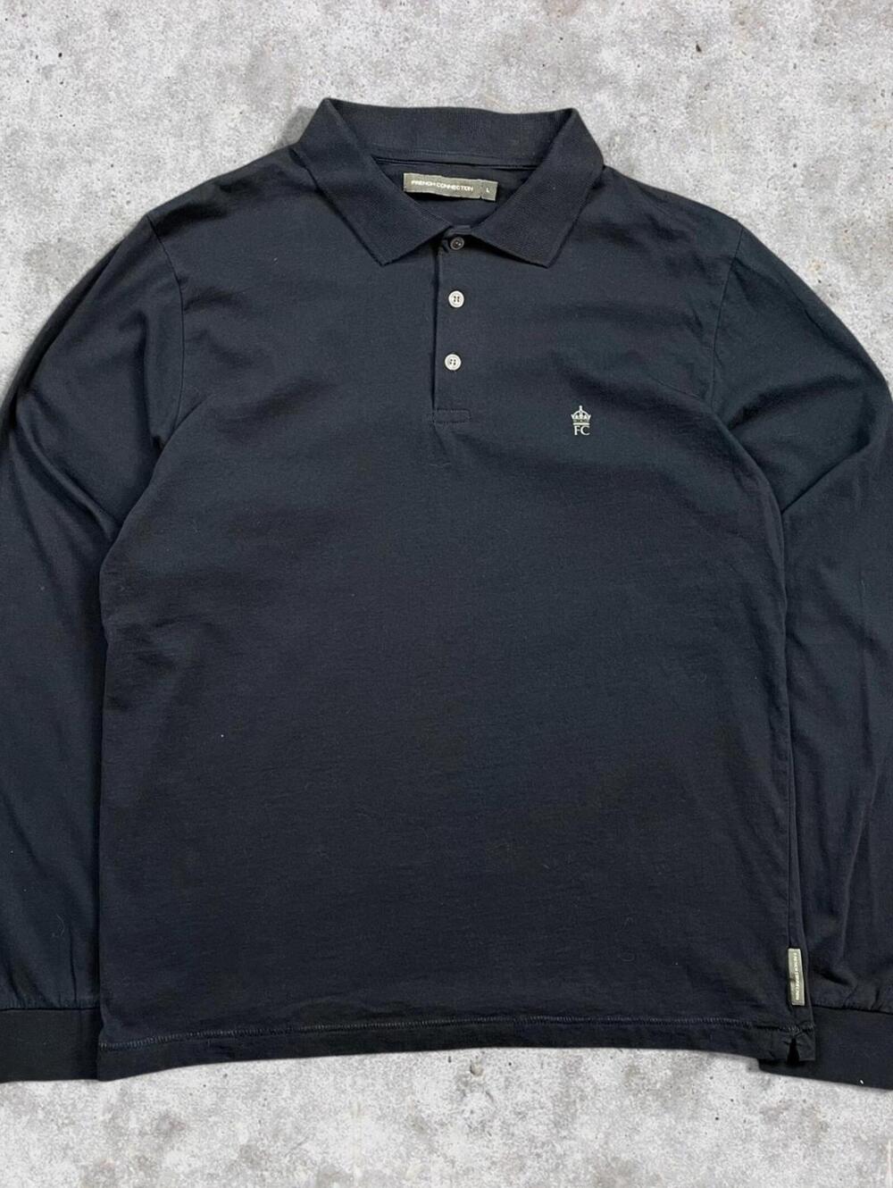 French Connection Long Sleeve Polo Shirt